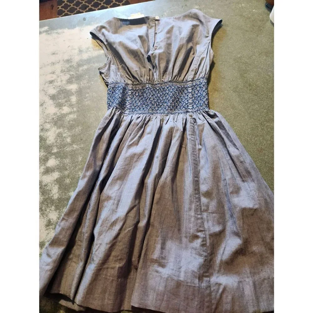 Kate Spade Chambray Blaire Dress Pockets sz 4